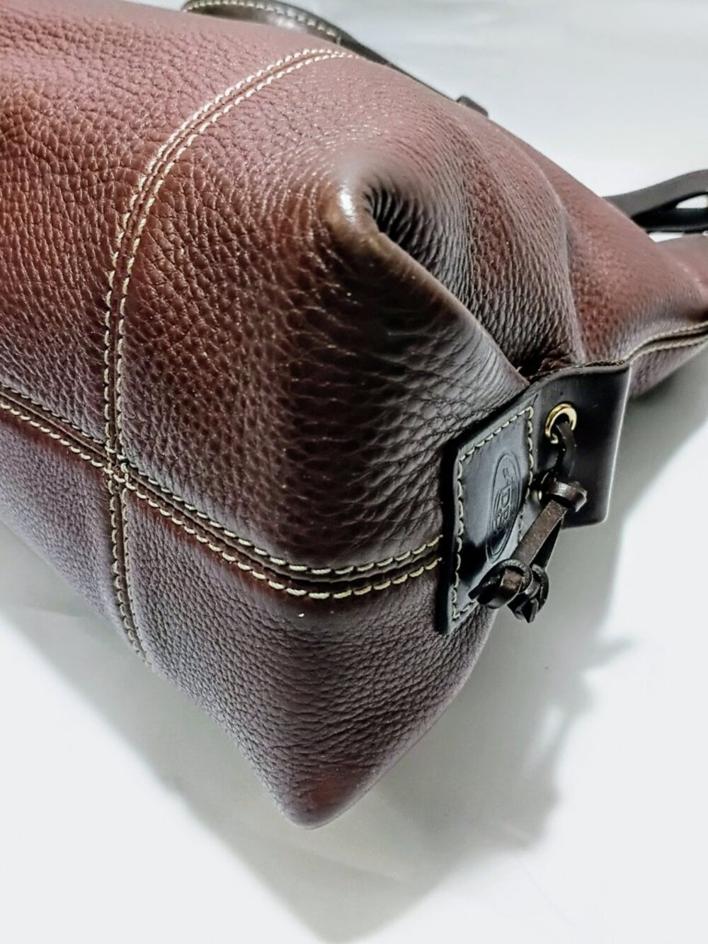 Dooney & Bourke East West Pebbled Leather Hobo, EUC - Picture 8 of 14